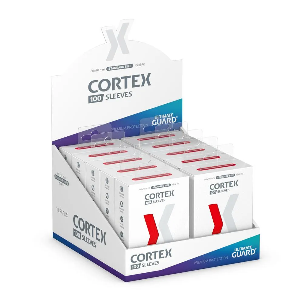 Ultimate Guard Cortex Sleeves Standard Size 66 x 91 mm (100 Sleeves) - Red